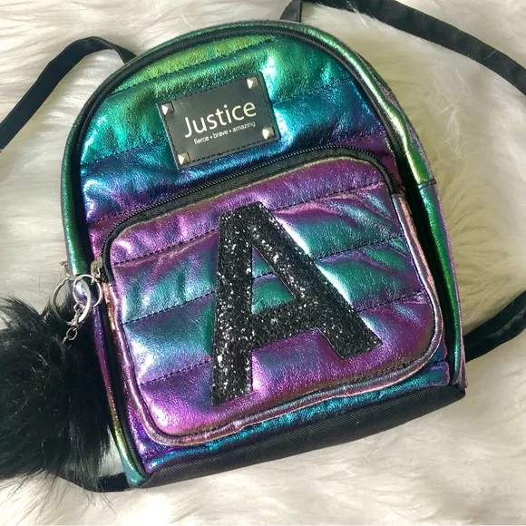 Justice “A” Mini Backpack - Picture 1 of 1